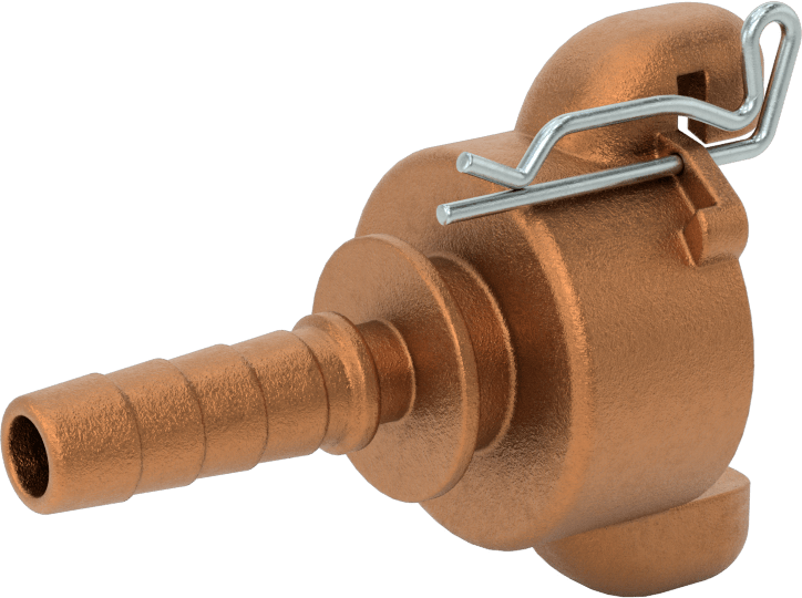 Twist-Claw Hortum Bağlantısı, 1/2" Hortum İç Çapı için Dikenli Uçlu Pirinç Adaptör