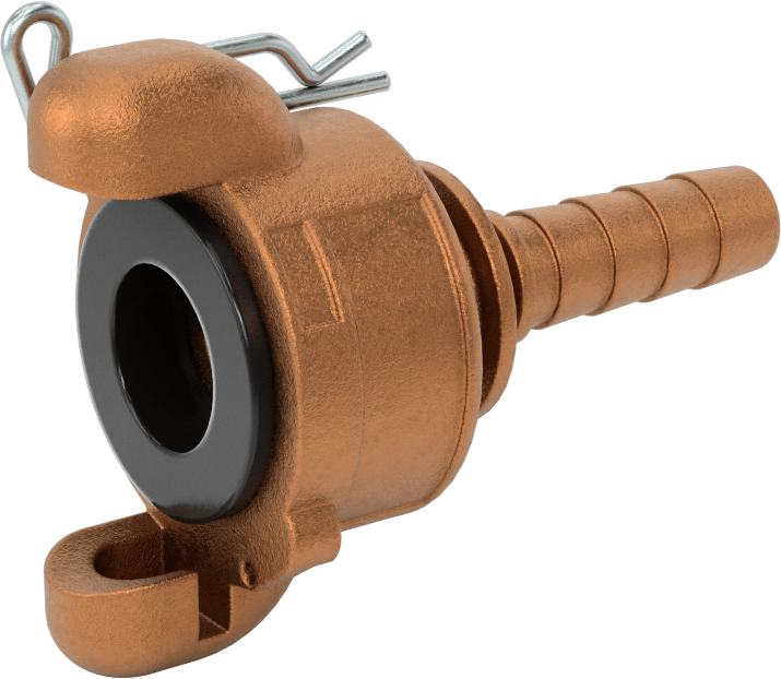 Twist-Claw Hortum Bağlantısı, 1/2" Hortum İç Çapı için Dikenli Uçlu Pirinç Adaptör