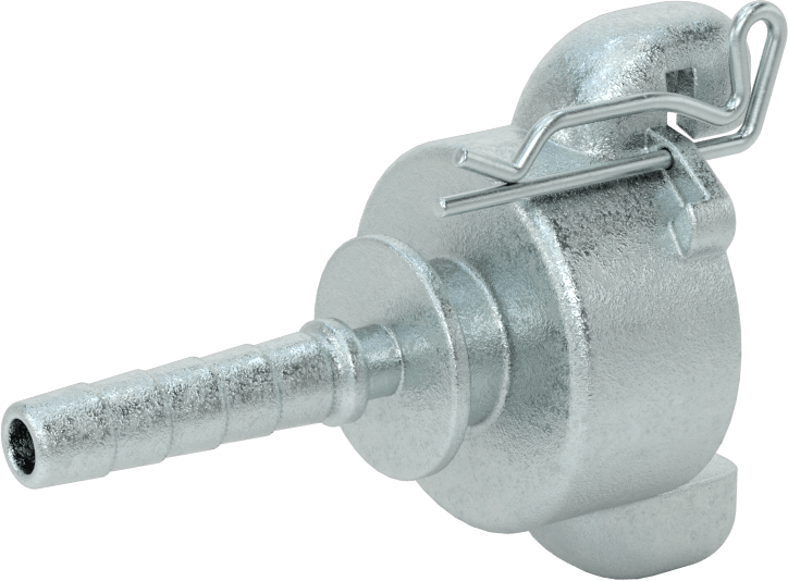 Twist-Claw Hortum Bağlantısı, 3/8" Hortum İç Çapı için Dikenli Uçlu Demir Adaptör