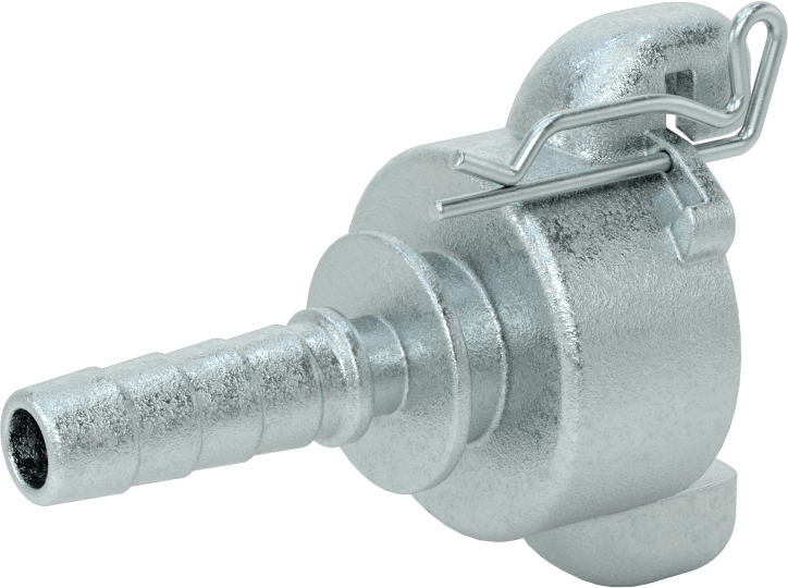 Twist-Claw Hortum Bağlantısı, 1/2" İç Çaplı Hortum için Dikenli Uçlu Demir Adaptör