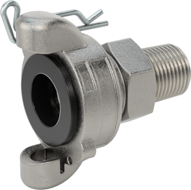Twist-Claw Hortum Bağlantısı, 316 Paslanmaz Çelik, 1/2 NPT Erkek Uç