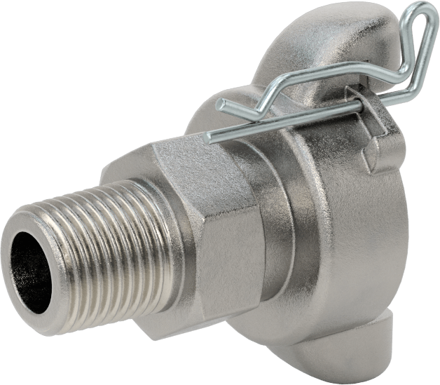 Twist-Claw Hortum Bağlantısı, 316 Paslanmaz Çelik, 1/2 NPT Erkek Uç
