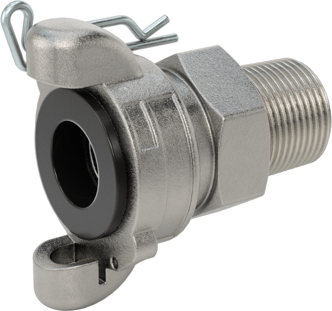 Twist-Claw Hortum Bağlantısı, 316 Paslanmaz Çelik, 3/4 NPT Erkek Uç
