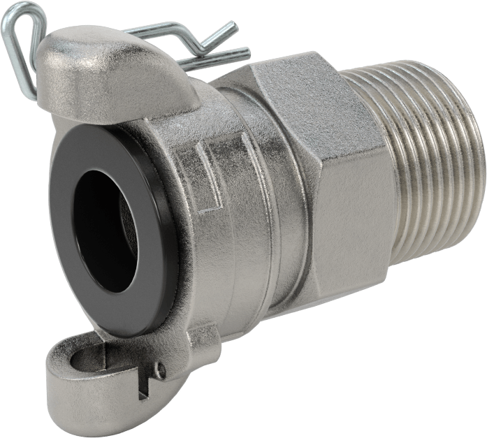 Twist-Claw Hortum Bağlantısı, 316 Paslanmaz Çelik, 1 NPT Erkek Uç