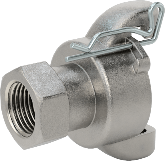 Twist-Claw Hortum Bağlantısı, 316 Paslanmaz Çelik, 1/2 NPT Dişi Uç