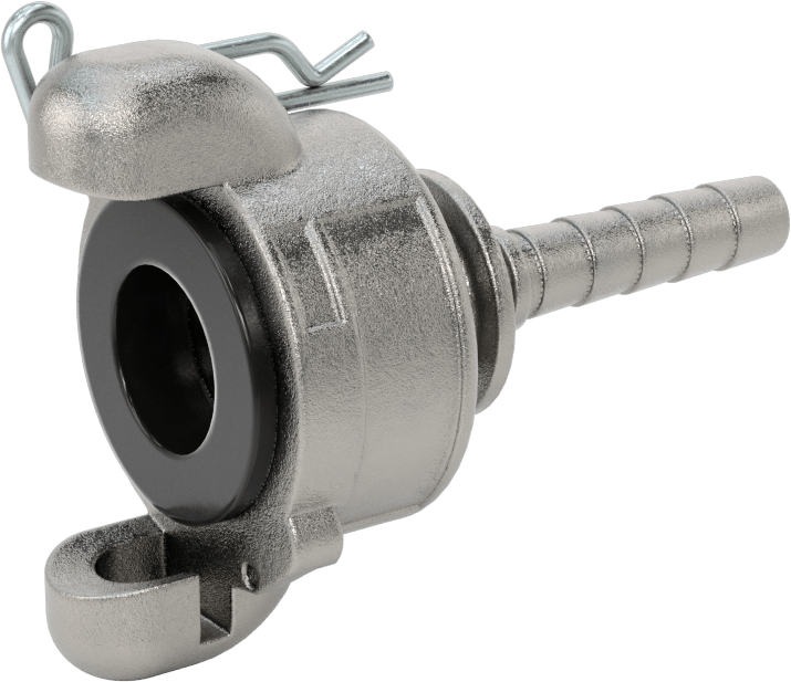 Twist-Claw Hortum Bağlantısı, 3/8" Hortum İç Çapı için Dikenli Uçlu 316 Paslanmaz Çelik Adaptör