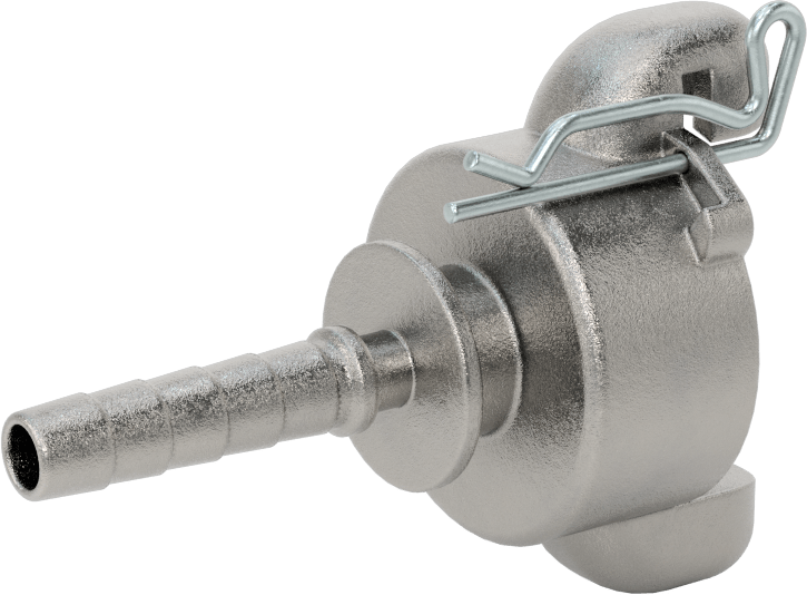 Twist-Claw Hortum Bağlantısı, 3/8" Hortum İç Çapı için Dikenli Uçlu 316 Paslanmaz Çelik Adaptör