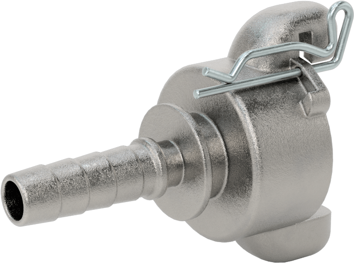 Twist-Claw Hortum Bağlantısı, 1/2" Hortum İç Çapı için Dikenli Uçlu 316 Paslanmaz Çelik Adaptör