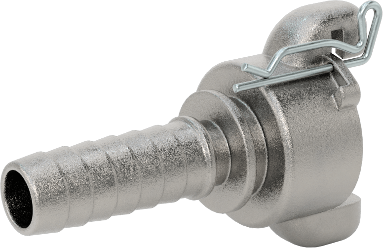 Twist-Claw Hortum Bağlantısı, 3/4" Hortum İç Çapı için Dikenli Uçlu 316 Paslanmaz Çelik Adaptör