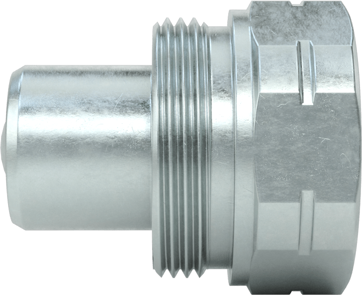 Çinko Kaplı Çelik Yüksek Basınçlı Diş Kilitli Hortum Bağlantısı, Hidrolik Sıvı için, Hızlı Ayırma, Boyut 3/8 Plug, 3/8 NPTF Dişi