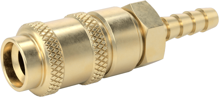 Kompakt Hortum Bağlantısı, 1/4 Boyut, Bas-Bağlan Soket, 1/4" Hortum İç Çapı için