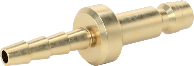 Kompakt Hortum Bağlantısı, Hava için, 1/8 Boyut, Plug, 1/8" Hortum İç Çapı için