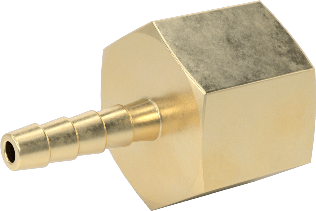Hava ve Su için Pirinç Dikenli Hortum Bağlantı Parçası, 1/8" Hortum İç Çapı için Düz Adaptör, 3/8 NPT Dişi