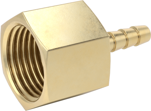 Hava ve Su için Pirinç Dikenli Hortum Bağlantı Parçası, 1/8" Hortum İç Çapı için Düz Adaptör, 3/8 NPT Dişi