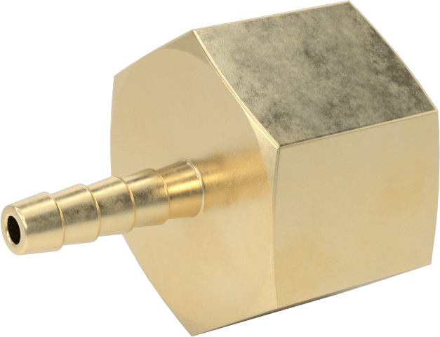 Hava ve Su için Pirinç Dikenli Hortum Bağlantı Parçası, 1/8" Hortum İç Çapı için Düz Adaptör, 1/2 NPT Dişi