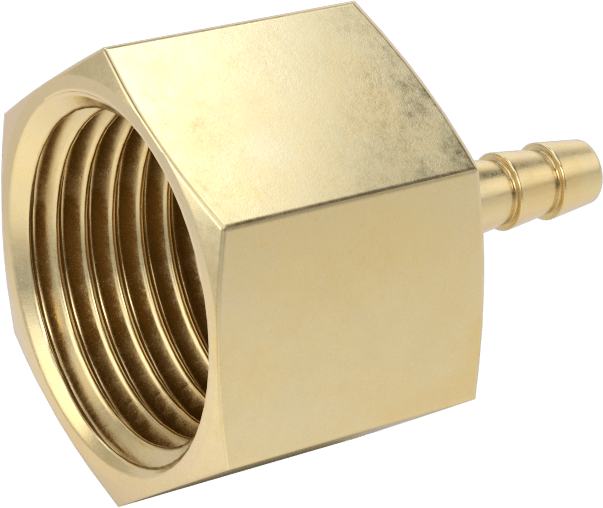 Hava ve Su için Pirinç Dikenli Hortum Bağlantı Parçası, 1/8" Hortum İç Çapı için Düz Adaptör, 1/2 NPT Dişi