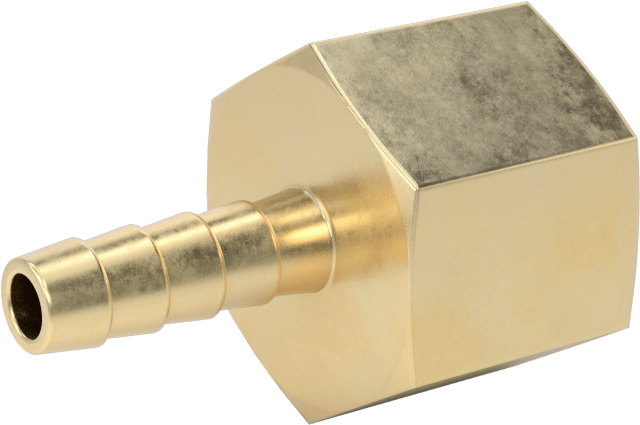 Hava ve Su için Pirinç Dikenli Hortum Bağlantı Parçası, 3/16" Hortum İç Çapı için Düz Adaptör, 3/8 NPT Dişi