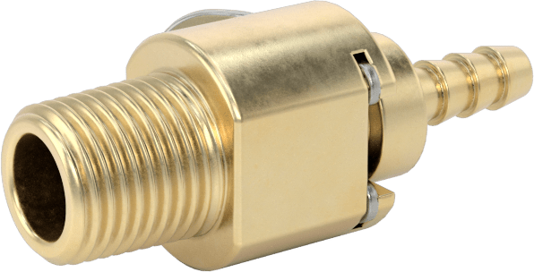 Hava ve Su için Pirinç Dikenli Hortum Bağlantı Parçası, Döner Başlıklı Adaptör, 1/8" Hortum İç Çapı için, 1/8 NPT Erkek