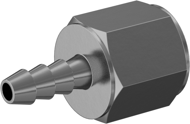 Hava ve Su için Pirinç Dikenli Hortum Bağlantı Parçası, 1/8" Hortum İç Çapı için Düz Adaptör, 1/8 NPTF Dişi