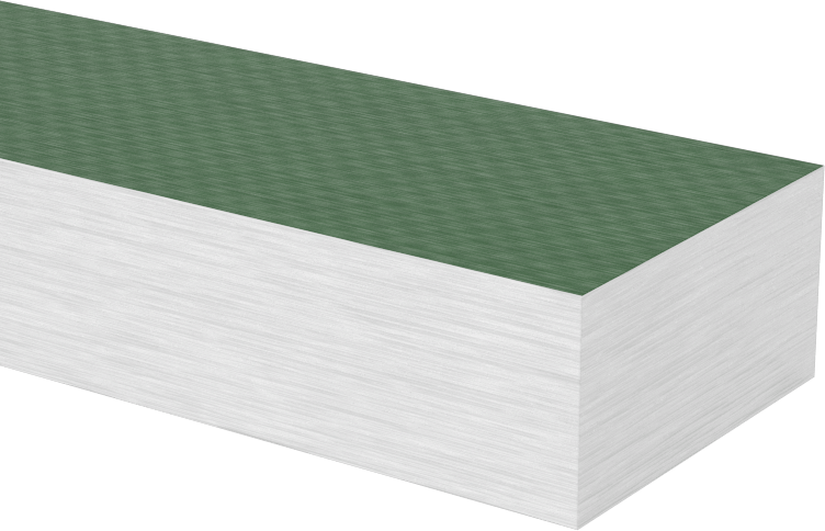 Yüksek Sıcaklık Garolite G-11 Çubuk, 1/2" Kalınlık, 1" Genişlik, 24 inç Uzunluk