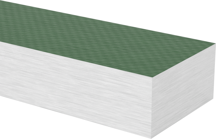 Yüksek Sıcaklık Garolite G-11 Çubuk, 1/2" Kalınlık, 1" Genişlik, 48 inç Uzunluk