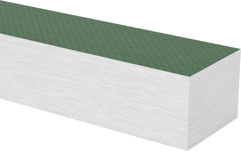 Yüksek Sıcaklık Garolite G-11 Çubuk, 3/4" Kalınlık, 1" Genişlik, 48 inç Uzunluk