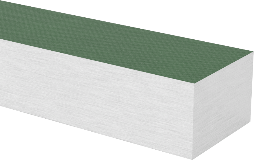 Yüksek Sıcaklık Garolite G-11 Çubuk, 1" Kalınlık, 1-1/2" Genişlik, 24 inç Uzunluk
