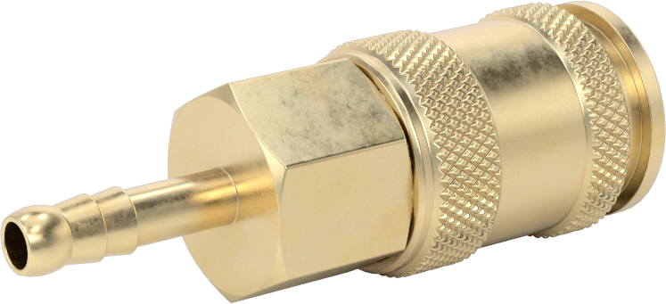 Hava için Evrensel Hızlı Bağlantı Kesme Hortum Soketi, 1/4 Kaplin Boyutu, 1/4" Hortum İç Çapı için