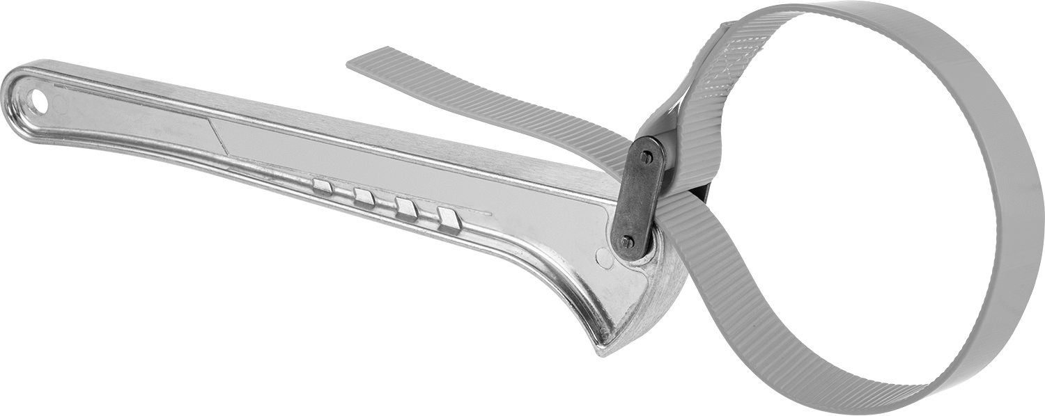 Sure-Grip Kayış Anahtarı, 1-1/2“ ila 5” Dış Çap için, 12" Uzun Demir Sap
