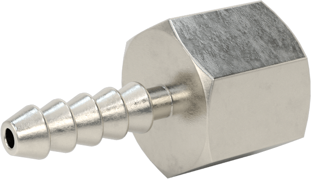 Kimyasallar ve Petrol için Dikenli Hortum Bağlantı Parçası, 1/8" İç Çaplı Hortum için 316 Paslanmaz Çelik Adaptör, 1/8 NPT Dişi