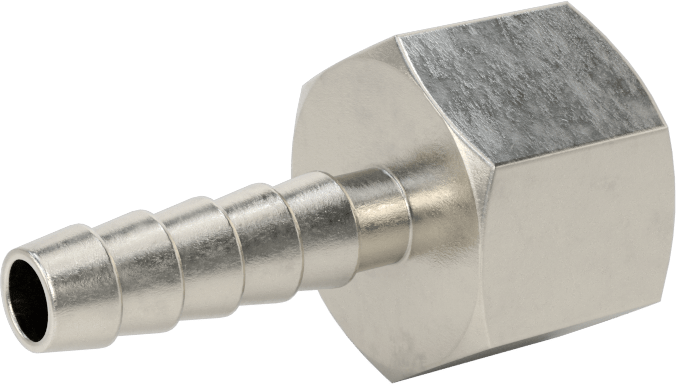 Kimyasallar ve Petrol için Dikenli Hortum Bağlantı Parçası, 1/4" İç Çaplı Hortum için 316 Paslanmaz Çelik Adaptör, 3/8 NPT Dişi