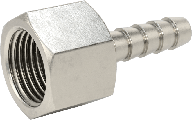 Kimyasallar ve Petrol için Dikenli Hortum Bağlantı Parçası, 1/4" İç Çaplı Hortum için 316 Paslanmaz Çelik Adaptör, 3/8 NPT Dişi