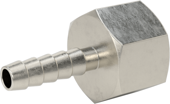 Kimyasallar ve Petrol için Dikenli Hortum Bağlantı Parçası, 1/4" İç Çaplı Hortum için 316 Paslanmaz Çelik Adaptör, 1/2 NPT Dişi
