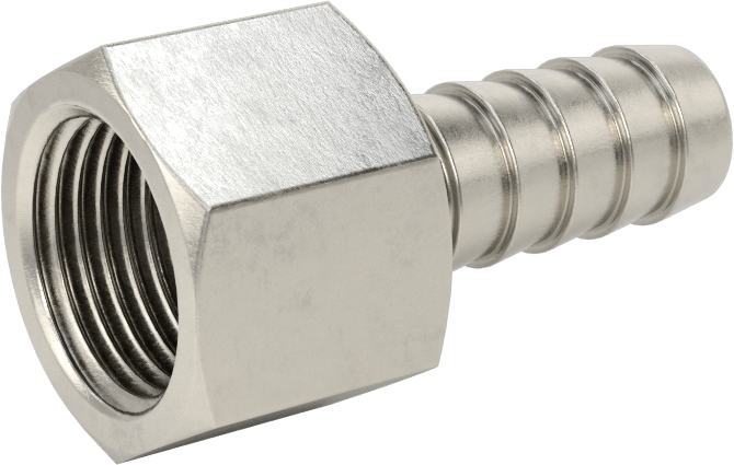 Kimyasallar ve Petrol için Dikenli Hortum Bağlantı Parçası, 3/8" Hortum İç Çapı için 316 Paslanmaz Çelik Adaptör, 3/8 NPT Dişi