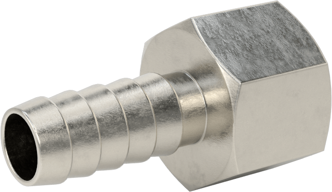 Kimyasallar ve Petrol için Dikenli Hortum Bağlantı Parçası, 3/8" Hortum İç Çapı için 316 Paslanmaz Çelik Adaptör, 3/8 NPT Dişi