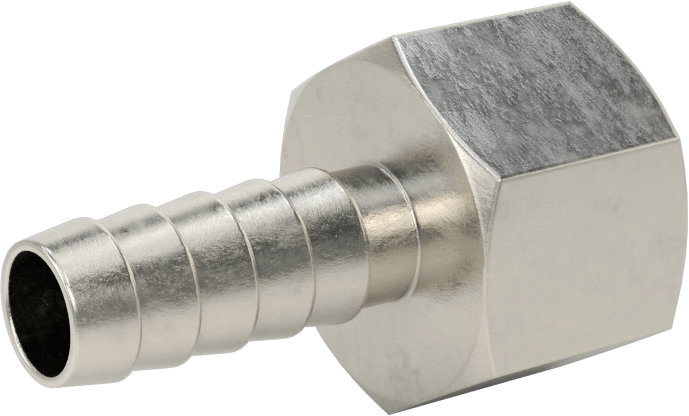 Kimyasallar ve Petrol için Dikenli Hortum Bağlantı Parçası, 3/8" Hortum İç Çapı için 316 Paslanmaz Çelik Adaptör, 1/2 NPT Dişi