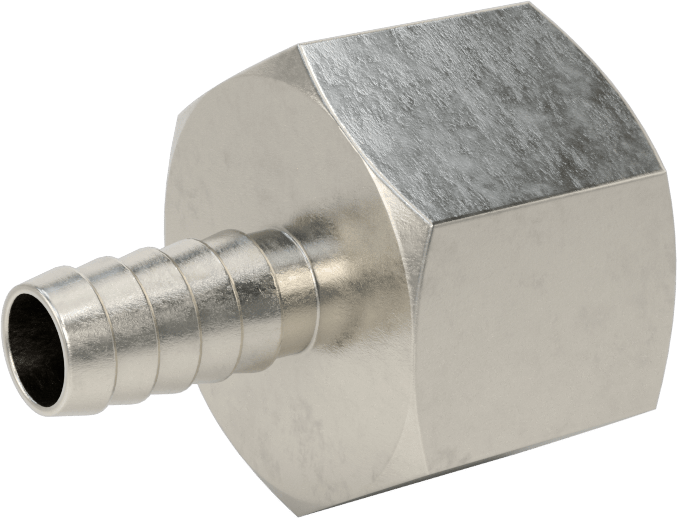 Kimyasallar ve Petrol için Dikenli Hortum Bağlantı Parçası, 3/8" Hortum İç Çapı için 316 Paslanmaz Çelik Adaptör, 3/4 NPT Dişi