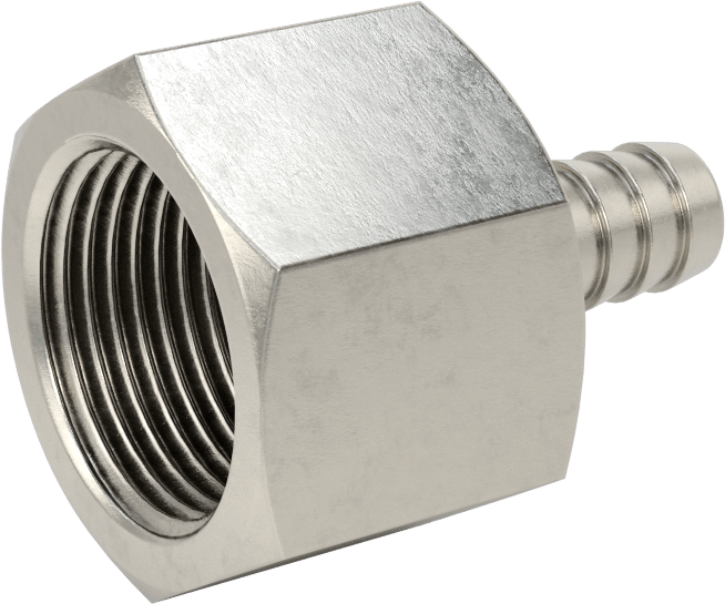 Kimyasallar ve Petrol için Dikenli Hortum Bağlantı Parçası, 3/8" Hortum İç Çapı için 316 Paslanmaz Çelik Adaptör, 3/4 NPT Dişi