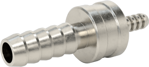 Kimyasallar ve Petrol için Dikenli Hortum Bağlantı Parçası, 316 Paslanmaz Çelik, Düz Redüktör, 1/4“ x 1/8” Hortum İç Çapı için
