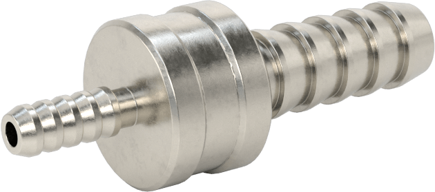 Kimyasallar ve Petrol için Dikenli Hortum Bağlantı Parçası, 316 Paslanmaz Çelik, Düz Redüktör, 1/4“ x 1/8” Hortum İç Çapı için