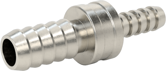 Kimyasallar ve Petrol için Dikenli Hortum Bağlantı Parçası, 316 Paslanmaz Çelik, Düz Redüktör, 3/8“ x 1/4” Hortum İç Çapı için