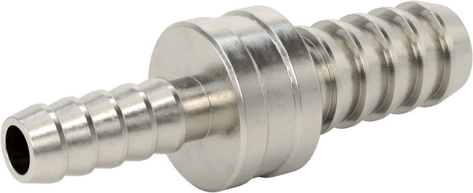 Kimyasallar ve Petrol için Dikenli Hortum Bağlantı Parçası, 316 Paslanmaz Çelik, Düz Redüktör, 3/8“ x 1/4” Hortum İç Çapı için