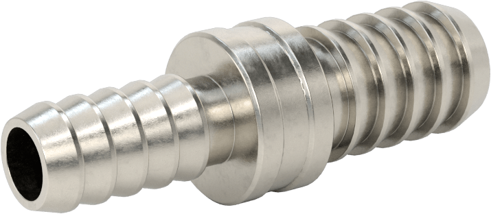 Kimyasallar ve Petrol için Dikenli Hortum Bağlantı Parçası, 316 Paslanmaz Çelik, Düz Redüktör, 3/8“ x 1/2” İç Çaplı Hortum için