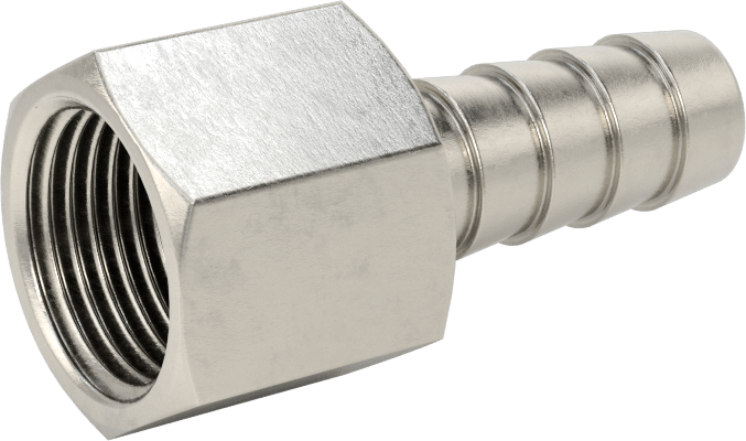 Kimyasallar ve Petrol için Dikenli Hortum Bağlantı Parçası, 3/8" Hortum İç Çapı x 3/8 BSPP Dişi için 316 Paslanmaz Çelik Adaptör