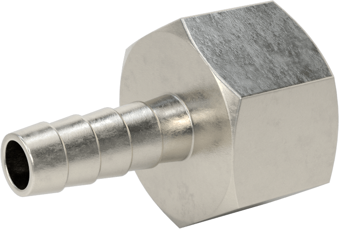 Kimyasallar ve Petrol için Dikenli Hortum Bağlantı Parçası, 3/8" Hortum İç Çapı x 3/4 BSPP Dişi için 316 Paslanmaz Çelik Adaptör