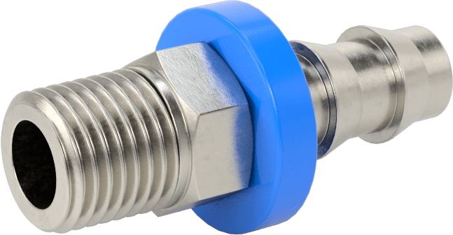 Hava ve Su için 316 Paslanmaz Çelik Geçmeli Hortum Bağlantı Elemanı, 3/8" Hortum İç Çapı, 1/4 NPT Erkek Uç