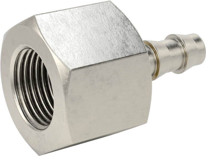Hava ve Su için 316 Paslanmaz Çelik Geçmeli Hortum Bağlantı Elemanı, 3/8" Hortum İç Çapı, 3/4 NPT Dişi Uç