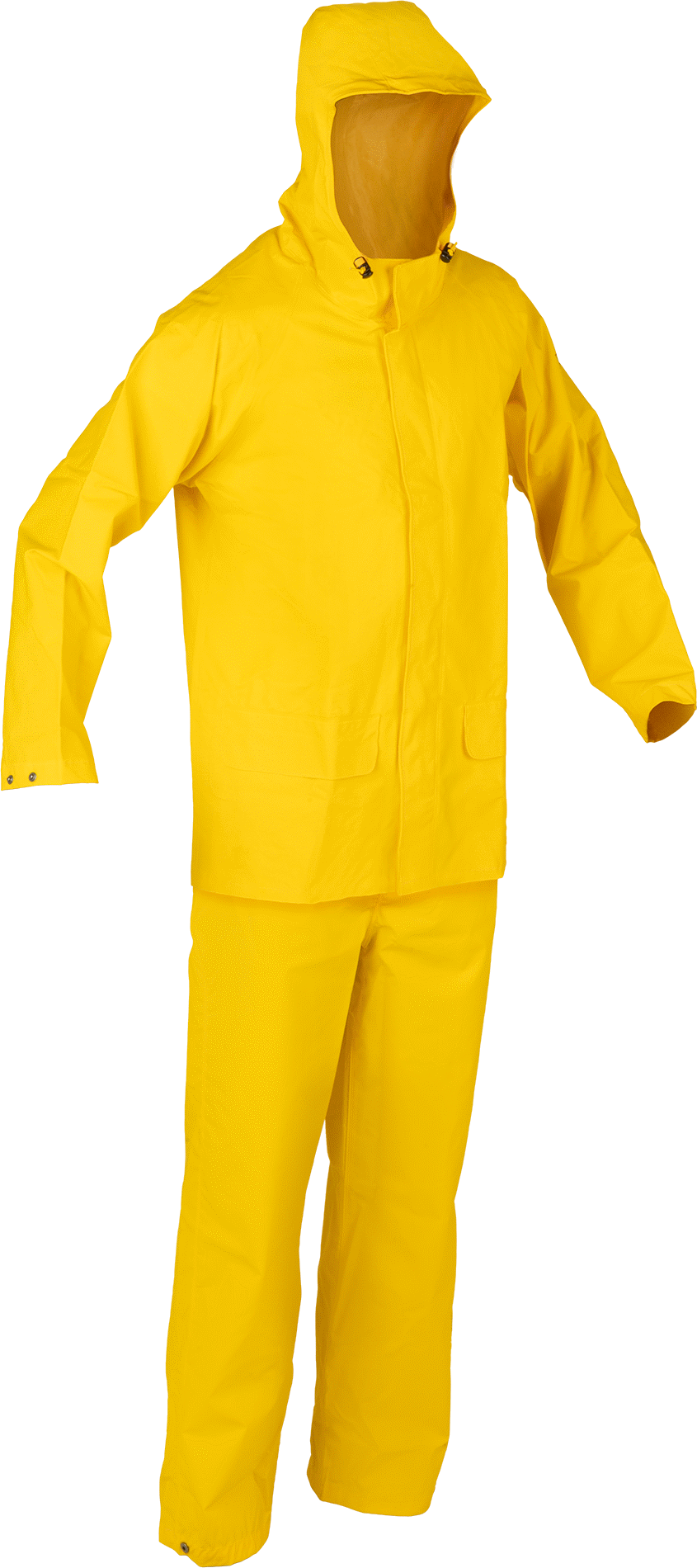 Pantolonlu PVC Kaplı Polyester Kumaş Yağmurluk