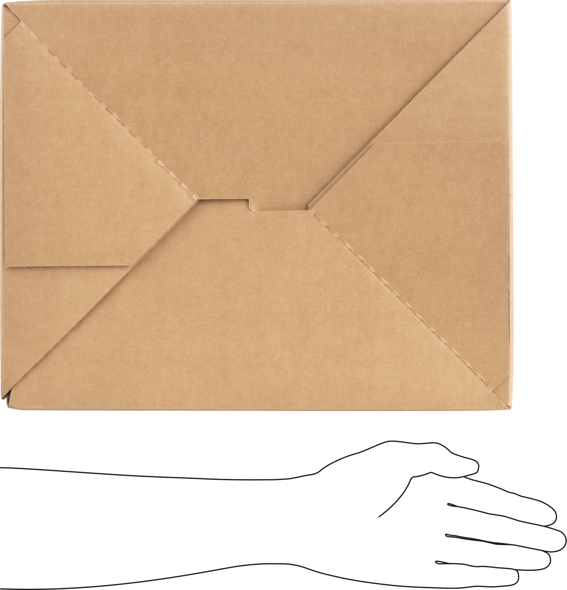 Açılır Karton Nakliye Kutusu, 15“ Uzunluk x 12” Genişlik x 8" Yükseklik