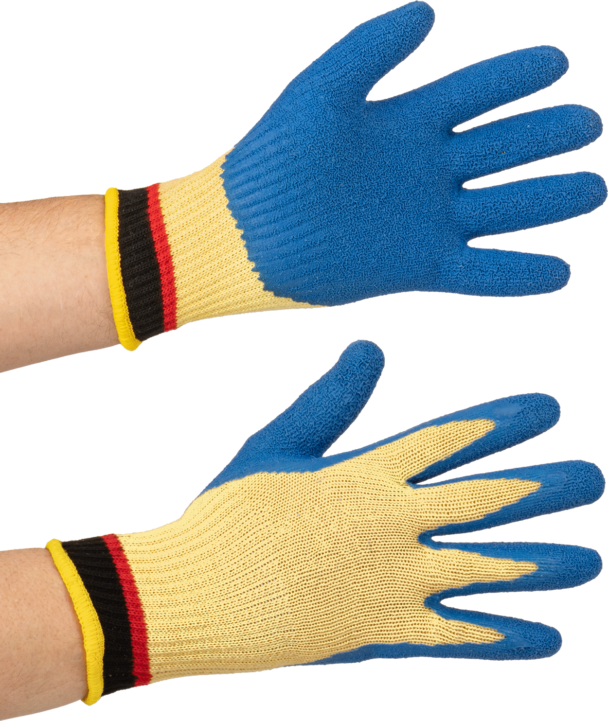 Kesilmeye Karşı Koruyucu Eldivenler, Kevlar Aramid Kumaş, Lateks Kaplı Avuç İçi